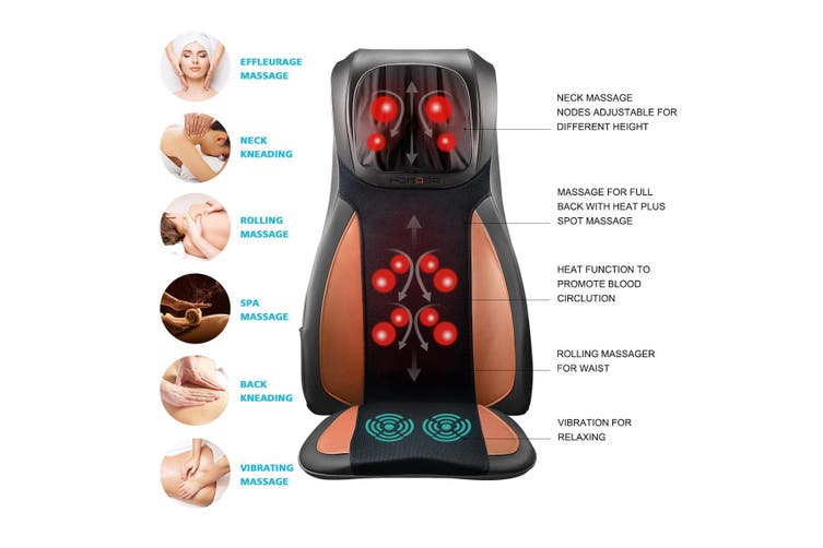 Neck and back massage chair