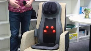 Neck and back massage chair
